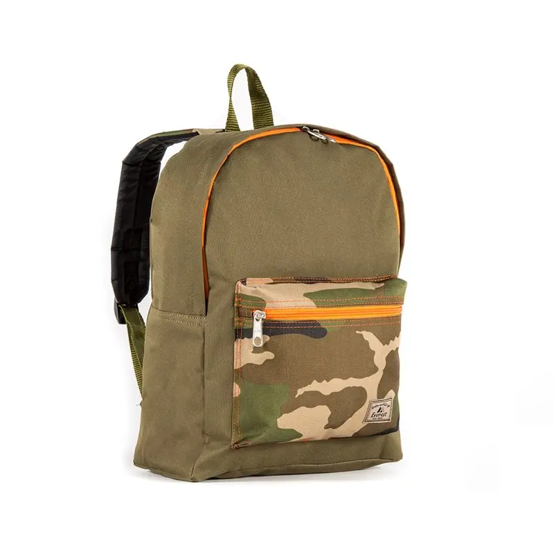 

Everest Color Block Backpack, Olive/Camo
