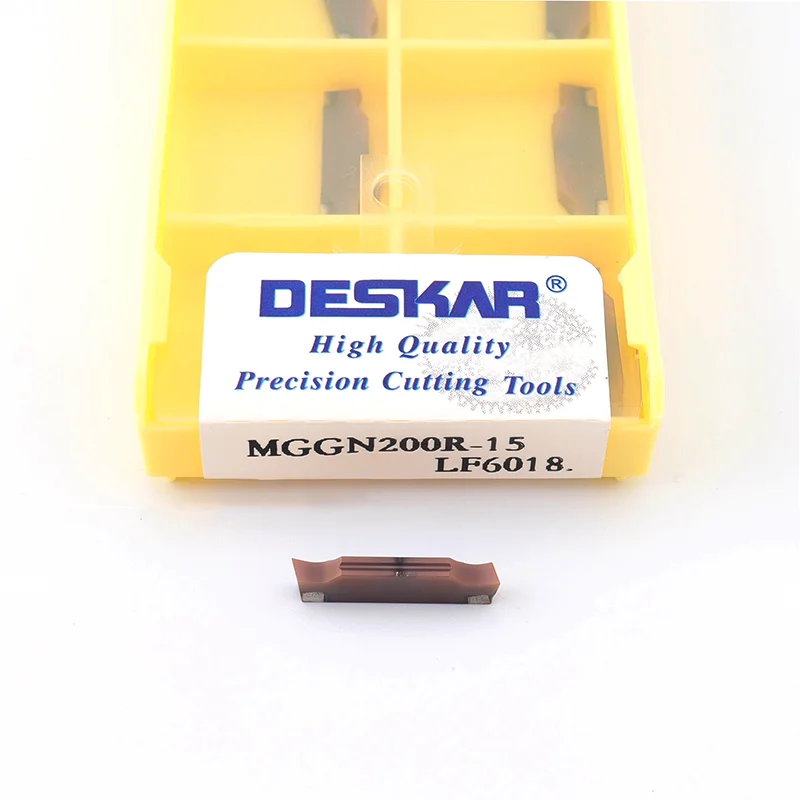 

10 шт. MGGN150 MGGN200 MGGN300 MGGN400 R-15 L-15 LF6018 твердосплавная вставка DESKAR токарный станок с ЧПУ MGGN режущее лезвие токарные инструменты для обработки канавок