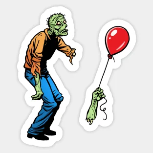 

Sad Zombie Art For 5PCS Stickers for Home Laptop Wall Kid Living Room Bumper Car Art Cartoon Cute Print Anime Background Decor