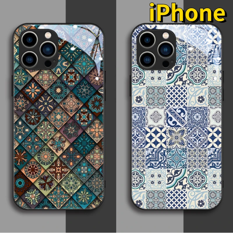 

For iPhone 14 13 12 11 Pro Max XR XS X 6S 7 8 Plus SE Mini Shockproof Phone Case Protective Sleeve Glass