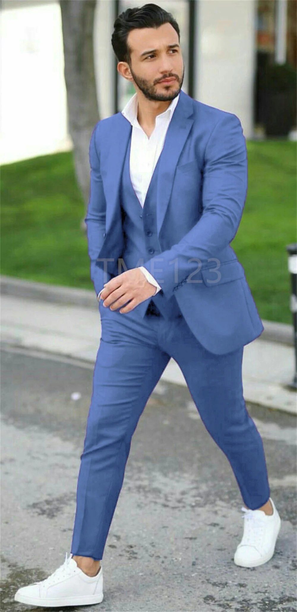 Blazer Vest Pants / High-end Brand Solid Color Formal Business Men's Business Suit 3-piece & 2-piece Set Groom Wedding Dress