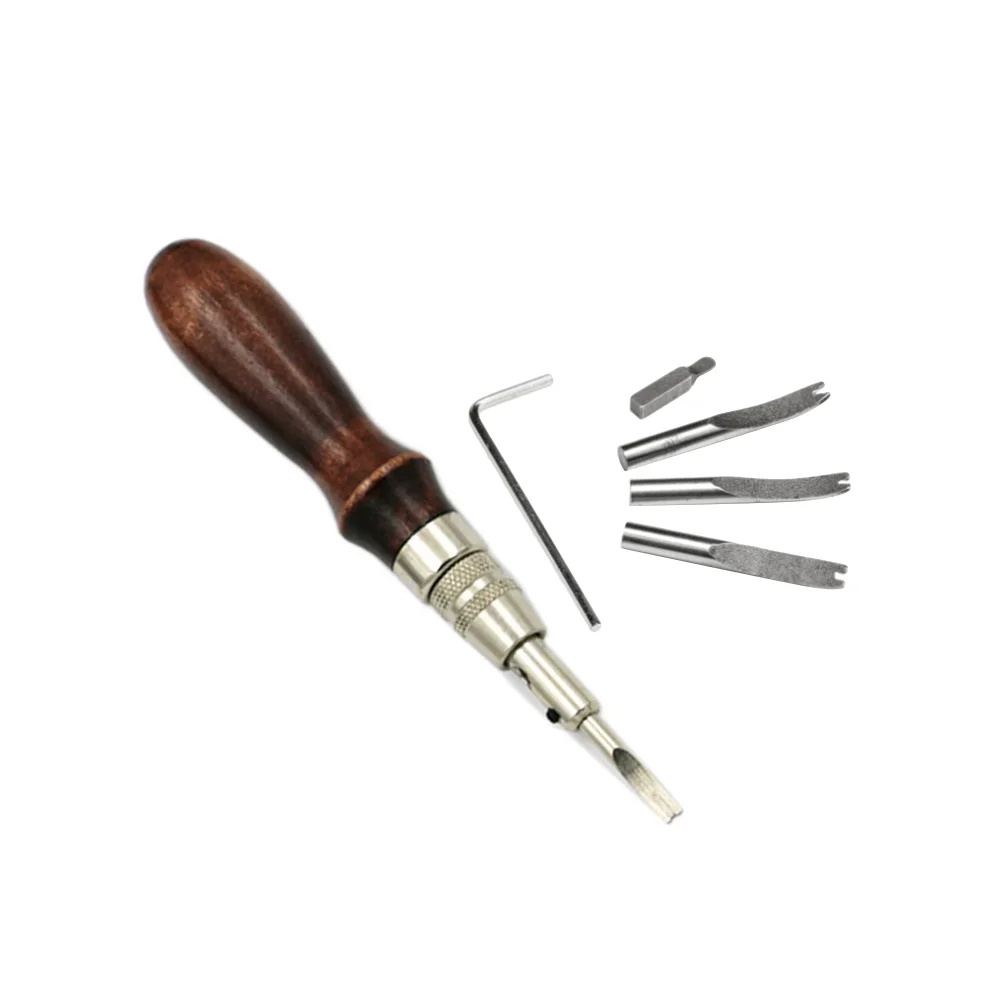 

7 Pcs Steel Beveler Hand Tools Craft Accessories Multitools Hypotenuse Leathercraft Groover Groover