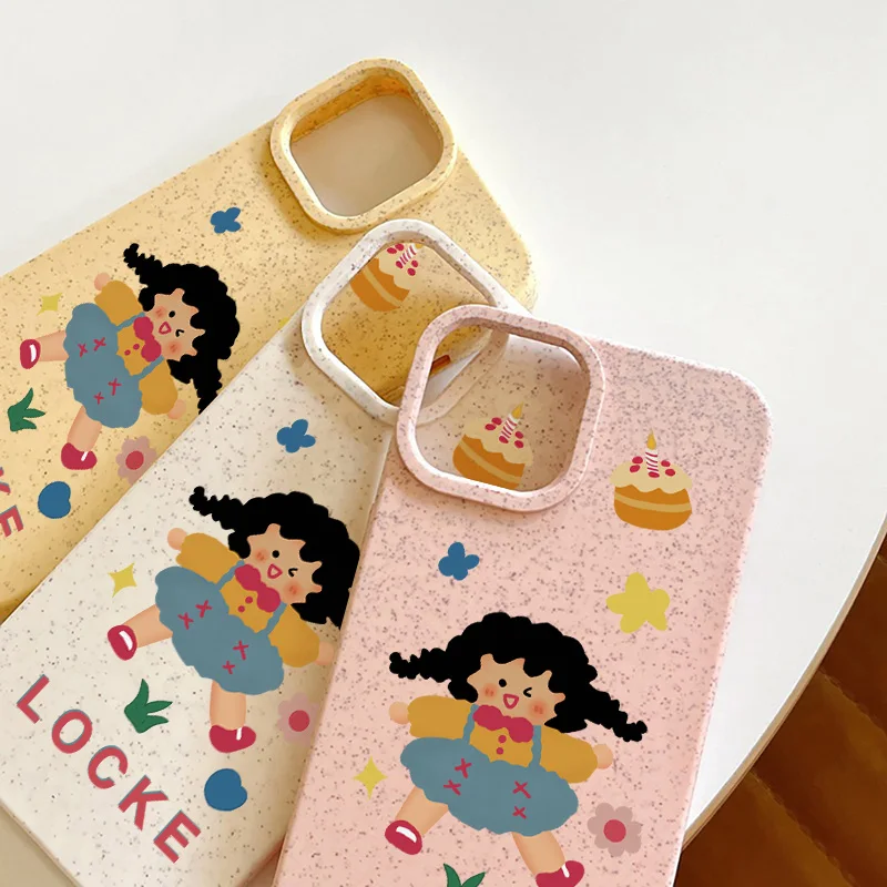 Силиконовый чехол для телефона с милыми девушками iPhone 13 15 11 14 12 Pro Max Plus 6 7 8 SE X XR XS
