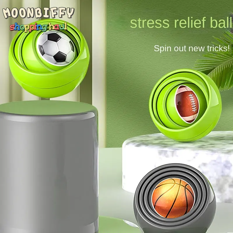 

Stress Toy Multi-layer Rotating 3d Decompression Ball for Children Adult Fidget Toys Football Space Training Quiz Game Toys