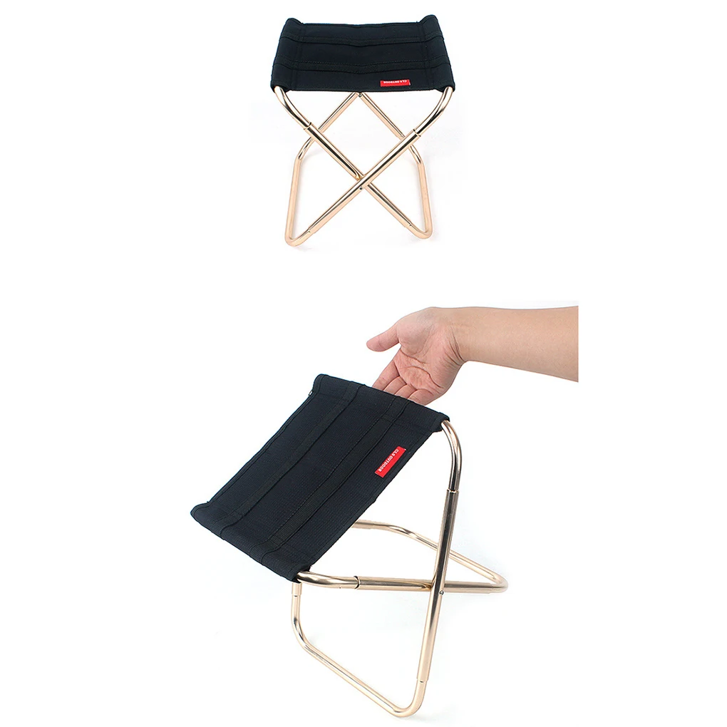 

Outdoor Portable Folding Stool Aluminum Alloy Pedal Fishing Barbecue Oxford Cloth Mazar Chair Outdoor Folding Chair