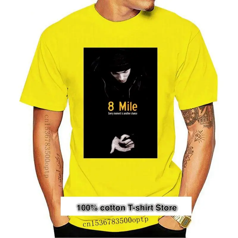 8 Mile Movie T-Shirt S-3Xl Eminem Black Movie Retro Cult Top Streetwear Tee Shirt