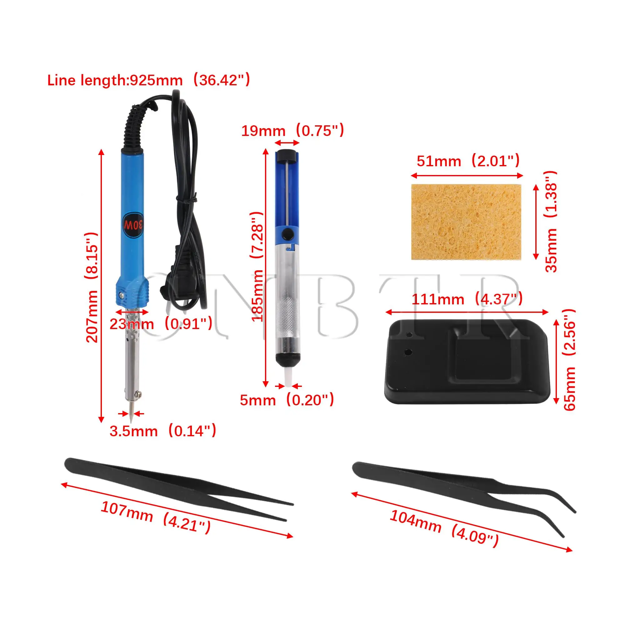 Портативный Цифровой паяльник CNBTR 8 шт. 110 В 30 Вт