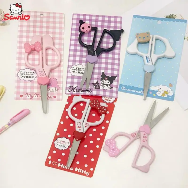 

Sanrio ножницы Cinnamoroll My Melody Hello Kitty мультяшная Волшебная наклейка ножницы из нержавеющей стали праздничный подарок для девочки