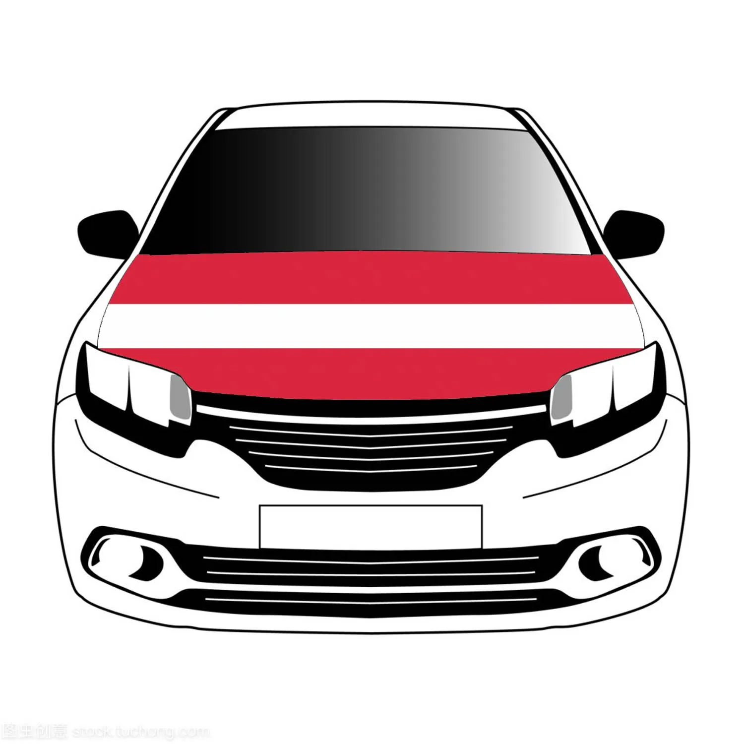 

Austria flag car Hood cover 3.3x5ft 100%polyester,car bonnet banner