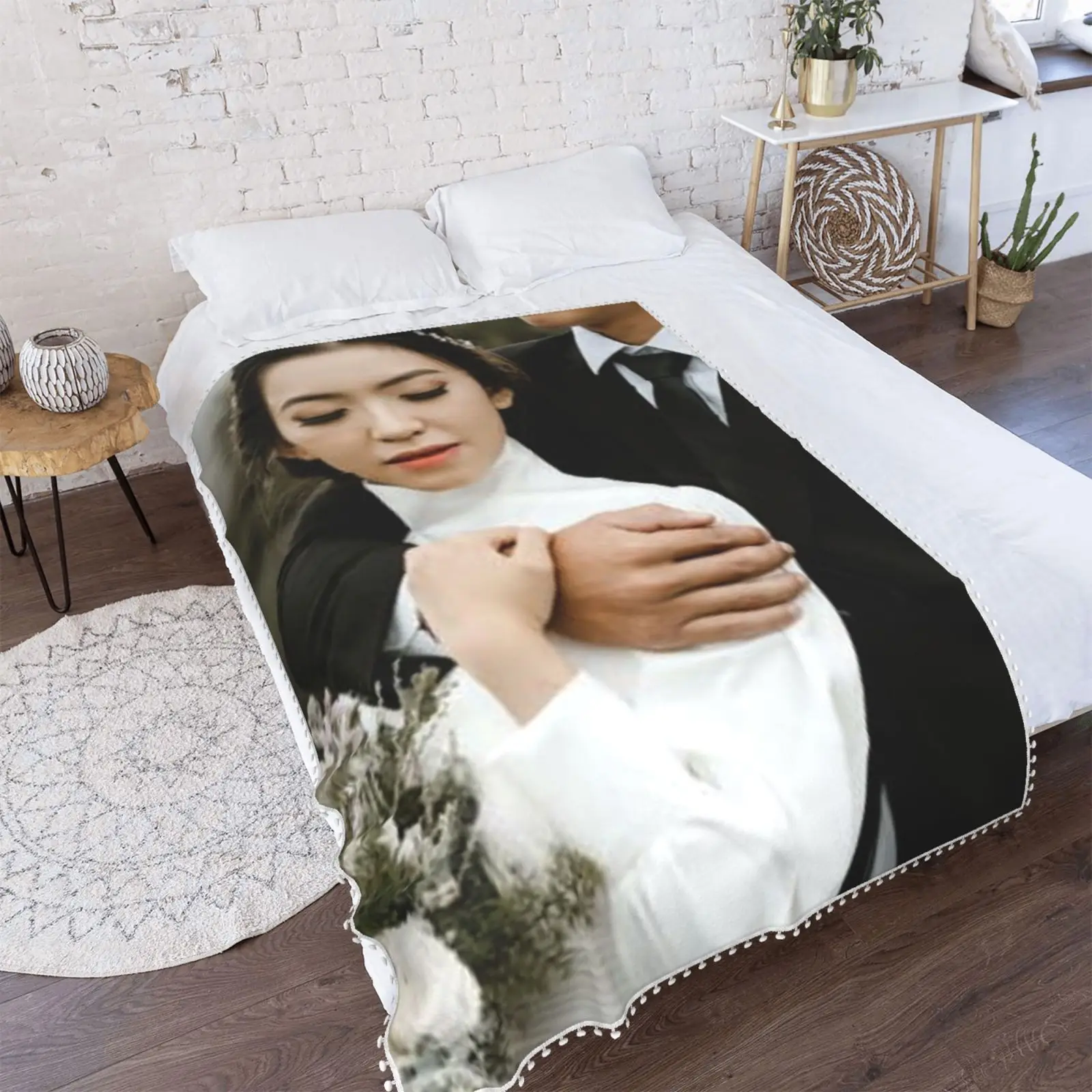 

Custom Your Picture Blanket Personalized Wedding Throw Wedding Gift
