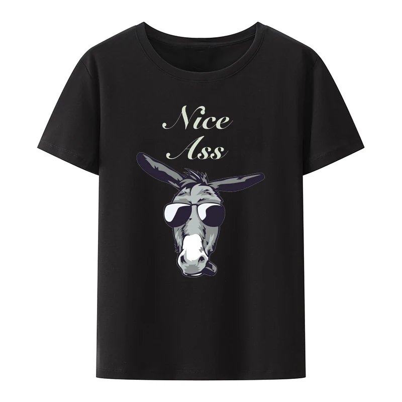 

Funny Donkey Bathroom Post Cotton T-shirts Cartoon Style Anime Shirt Y2k Streetwear Men T-shirt Graphic Tshirts Loose Leisure