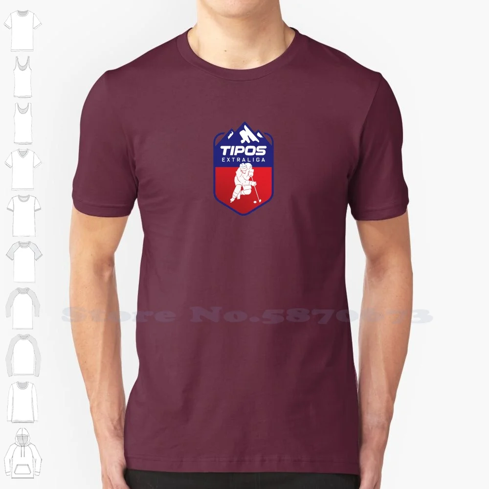 

Tipos Extraliga logo Casual Streetwear Print Logo T-shirt Graphic 100% Cotton Tee