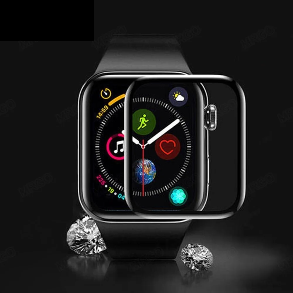 

Screen protector For Apple Watch Series 4 5 6 SE 44MM 40MM Glass Protective For Apple Watch 3 2 1 38MM 42MM Not Tempered Glass
