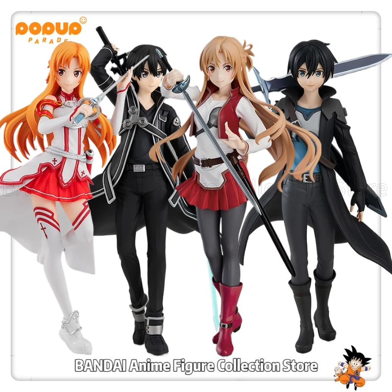 Фото Оригинальный PUP Sword Art Online Progressive Asuna/Kirito Aria on A Starless Night Ver. Игрушечная модель, украшения, статуя №1