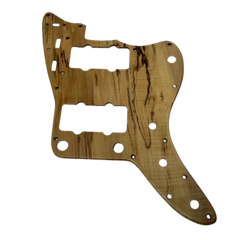 

Brushed Spalted maple Jazzmaster JM Electric Green Guitar Pickguard For Fender