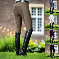 2022 elastic equestrian pants horse racing skinny trousers womens fashion high waist horse riding camping running climbing pant