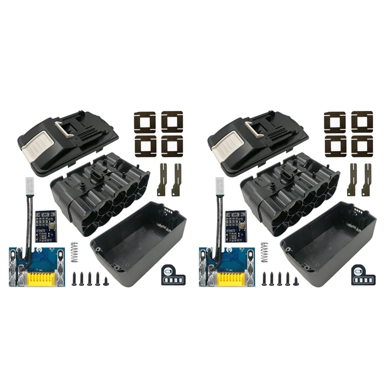 

2X BL1830 10 x 21700 Battery Case PCB Charging Protection Circuit Board Shell Box BL1860 for MAKITA 18V 3.0Ah House