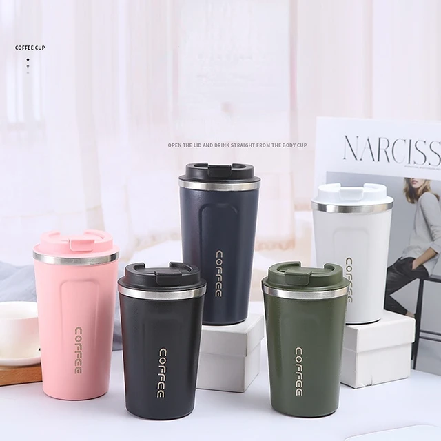 Stainless Steel Coffee Cup 380/510ML Thermos Mug Leak-Proof Thermos Travel Thermal Vacuum Flask Insulated Cup Water Bottle 1