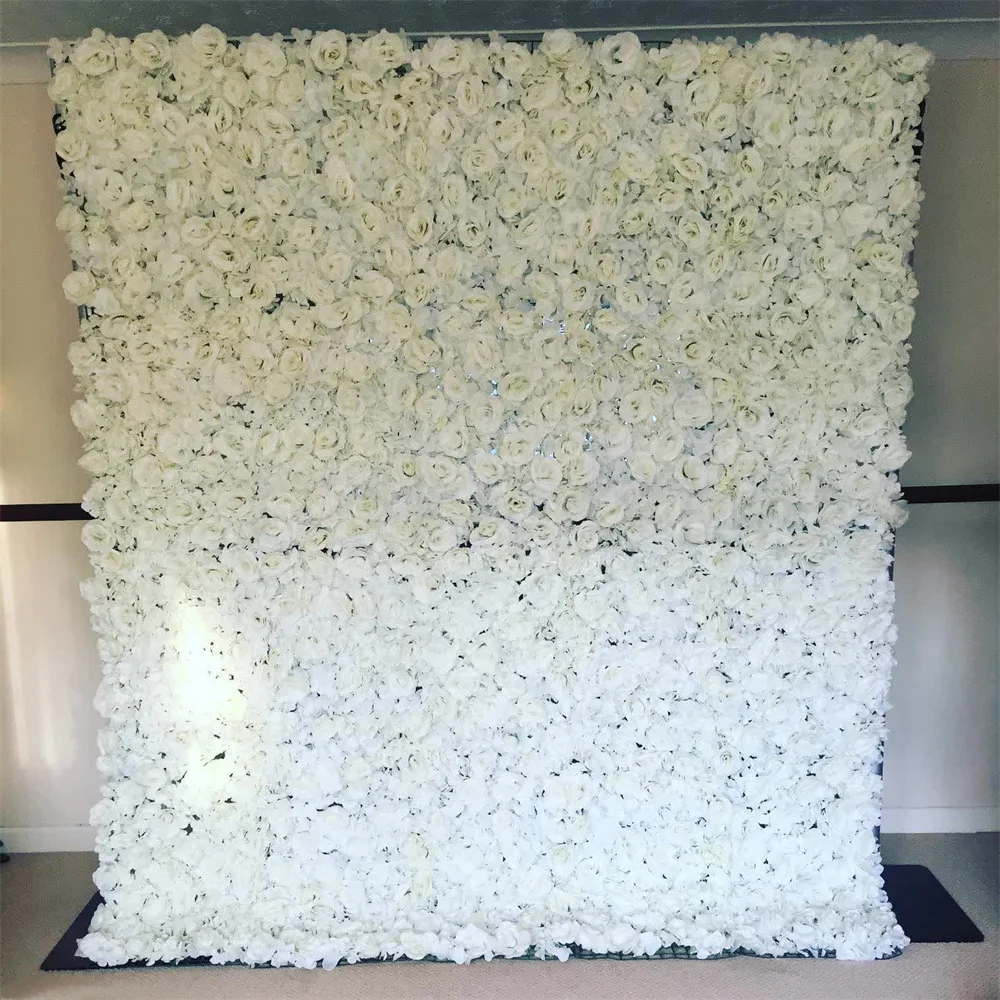 

2022 40*60cm Dahlia Rose Artificial Silk Flower Wall Panel Backdrop Decor Wedding Party Birthday Arrange Shop Scene Layout