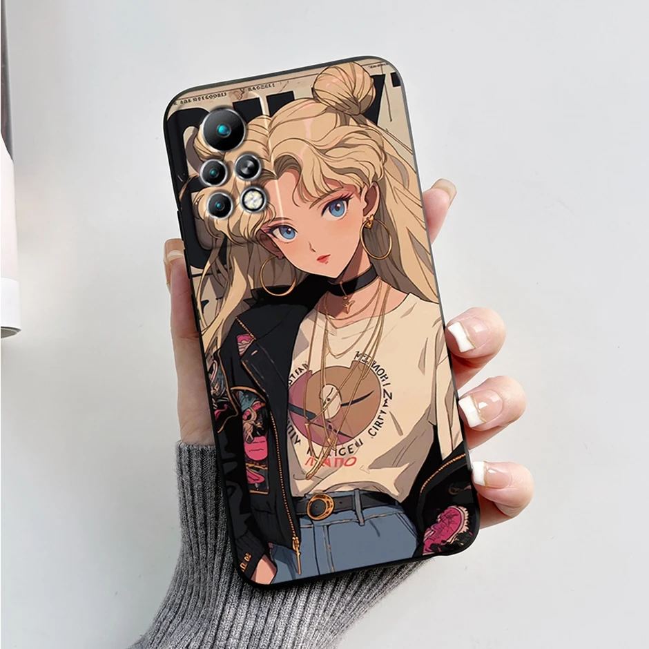 Защитные чехлы для Infinix Note 11s модный предмет искусственные Чехлы 11 Pro X697