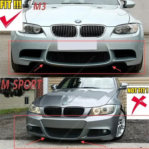 Для BMW E90 E91 E92 E93 M3 2 шт. передний бампер сплиттер губ 3 серии 320i 320d 330i модификация M3 спойлер диффузор 2008-2012 тюнинг