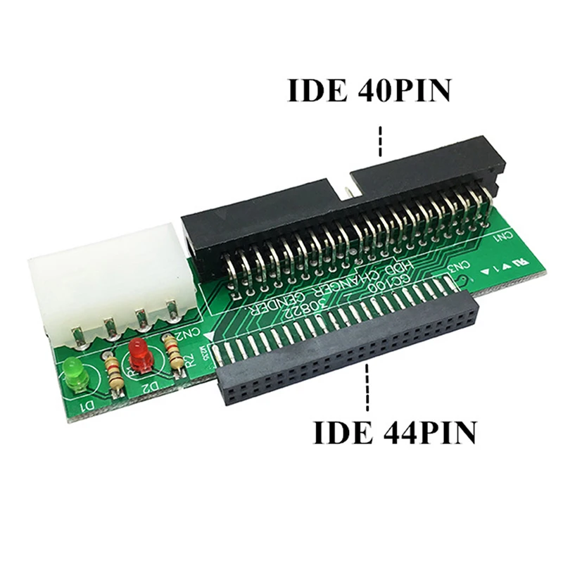 

Переходник для жесткого диска IDE, 44 Pin, 2,5 дюйма на 3,5 дюйма, с интерфейсом IDE 40 Pin, адаптер для ноутбука, настольного ПК