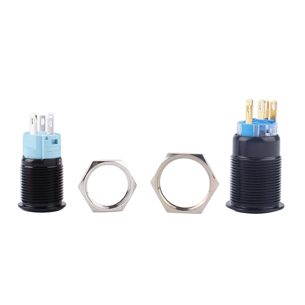 Fog lamp LED Momentary Reset Fixation locking waterproof 16mm 19mm Metal Push Button Switch 3V 5V 12V 24V 220Vsymbol customized |