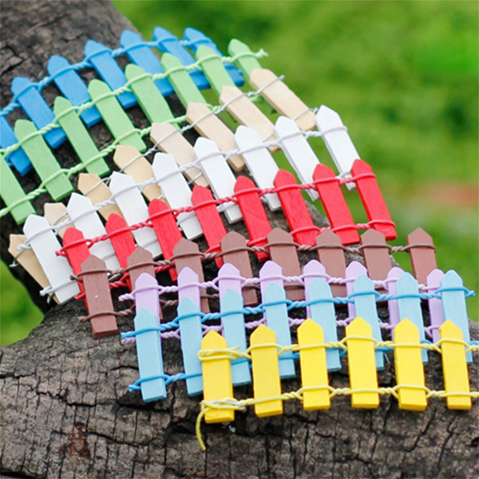 

Миниатюрный деревянный забор, «сделай сам» миниатюрный Сказочный садовый домик для кукольного домика, витрина, украшение для дома, аксессу...