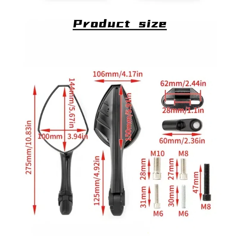 Зеркала для гоночных мотоциклов модифицированное зеркало заднего вида CBR650R/500R