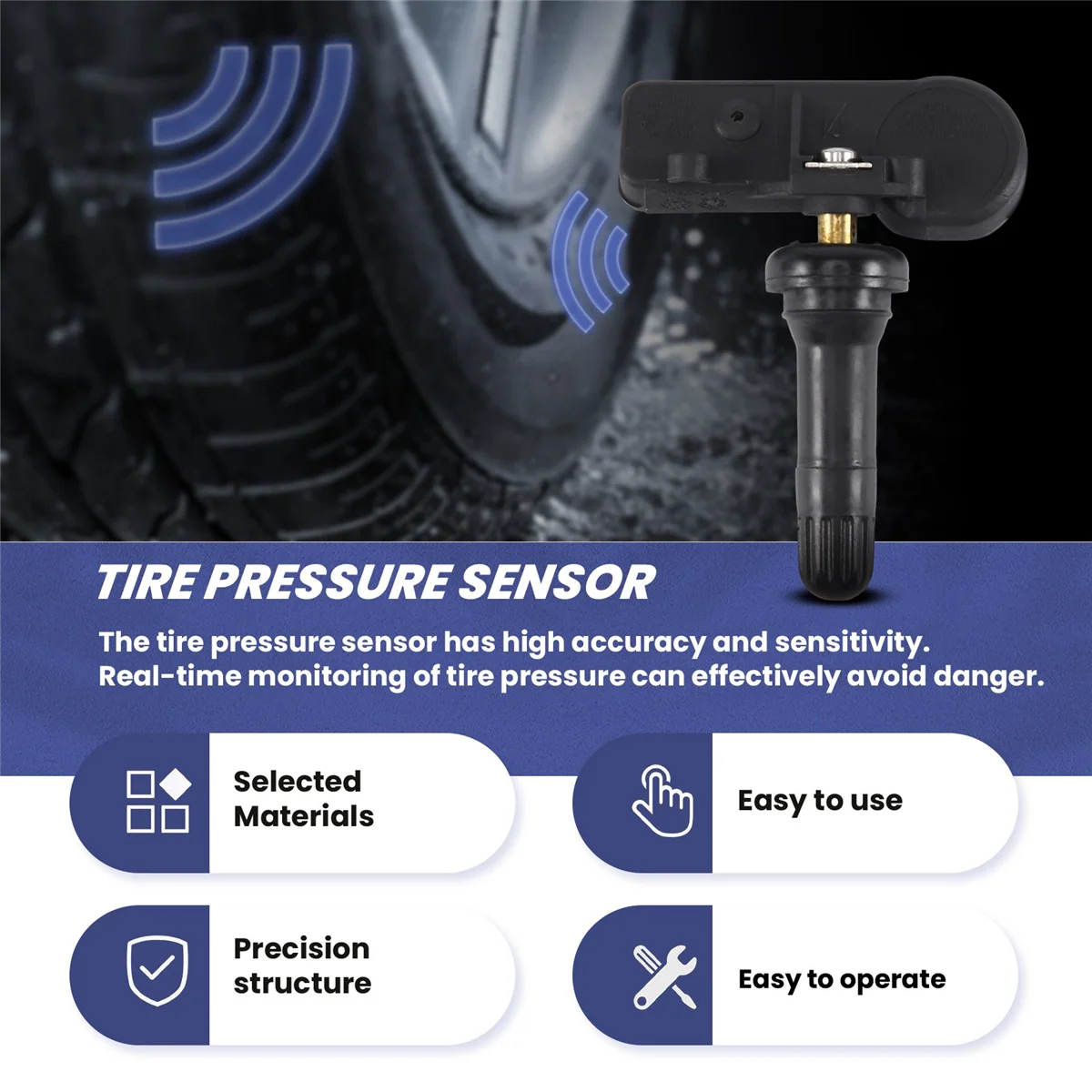 Датчик давления в шинах TPMS 4 шт. 315 МГц 9L3T-1A180-AF для Ford Focus Fusion E-150