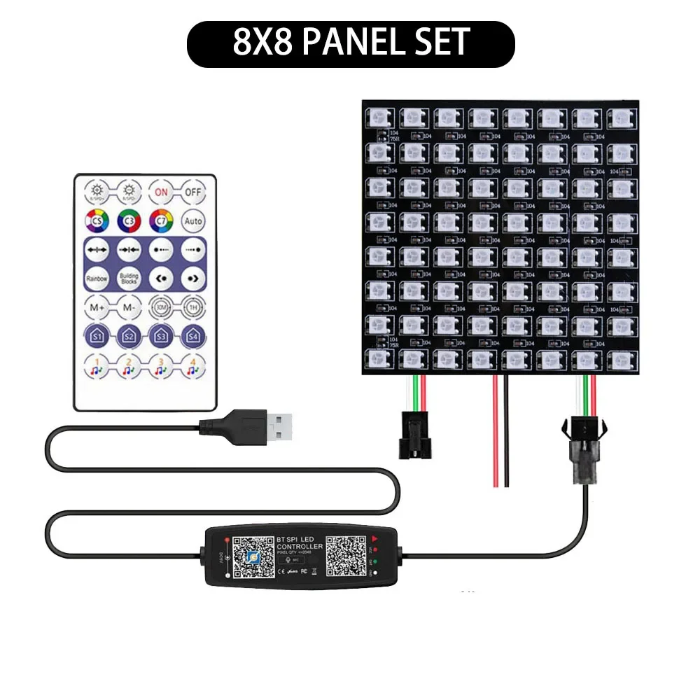 

Светодиодная панель Xnbada WS2812B 8x8/16x16/8x32