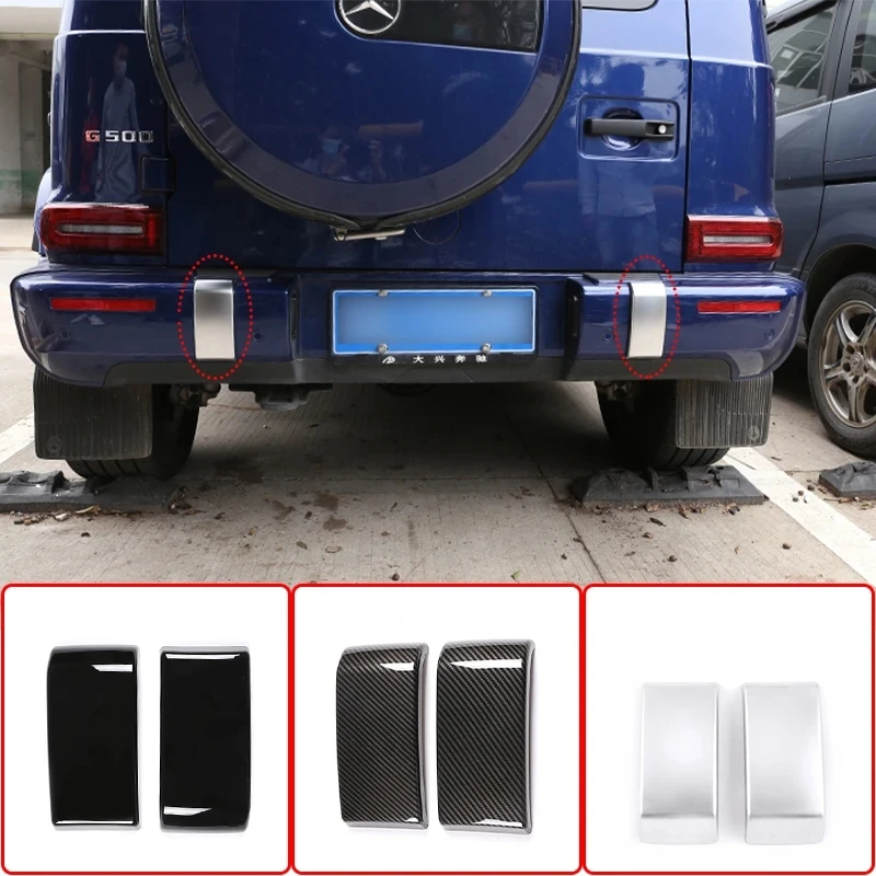 

For Mercedes Benz G Wagon G Class W463 2019-20 G350 G400 G500 G55 Car Rear Door Bottom Chrome Trim Rear Bumper Decoration Cover