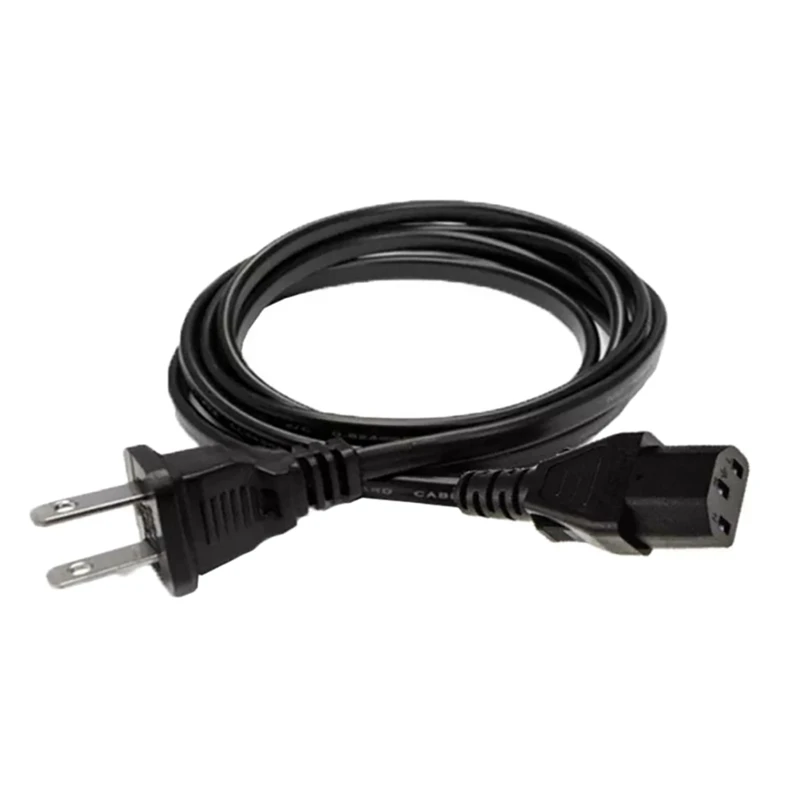 

1.2M AC CPU Power Cord US Plug 2 Pin Product Suffix Power Cord For PC Computer Printer Monitor