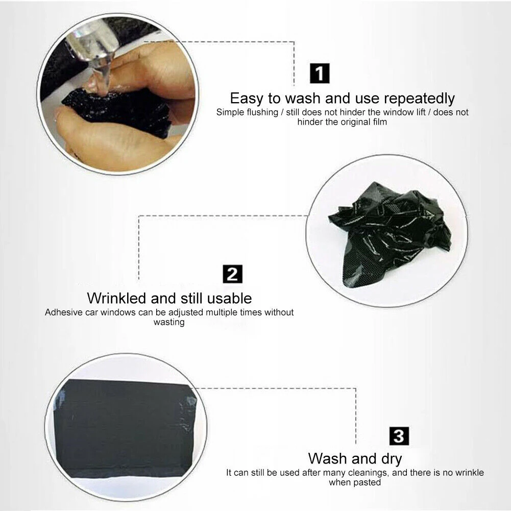 

Universal Car Static Sunshade Stickers Anti-UV Film Block Shade Protection Cover 44cmx38cm Car Sticker Accessories