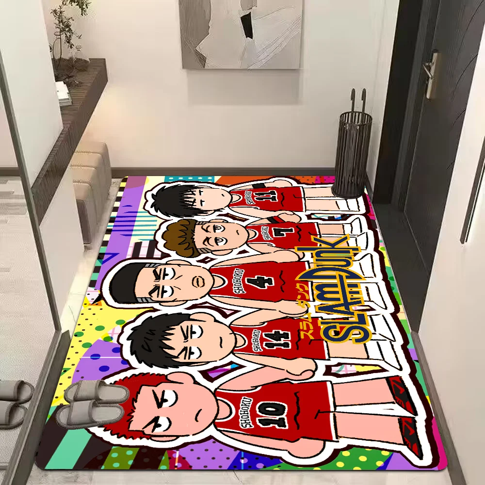 Ковер Slam Dunk с мультяшным принтом полиэстеровый напольный чехол для гостиной