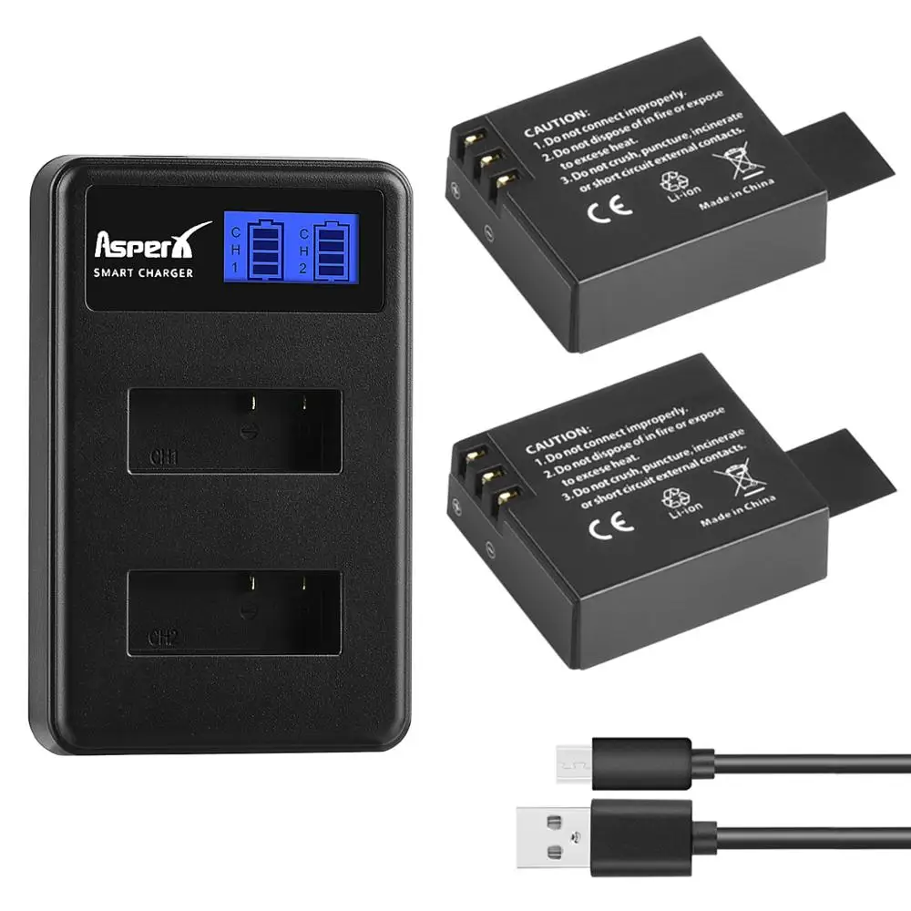 Для аккумулятора SJCAM + двойное зарядное устройство для экшн-камеры SJ4000 SJ5000 SJ5000X M10 M20 SJ6 SJ7 SJ8 Pro SJ9 SJ10 PRO SJ10X
