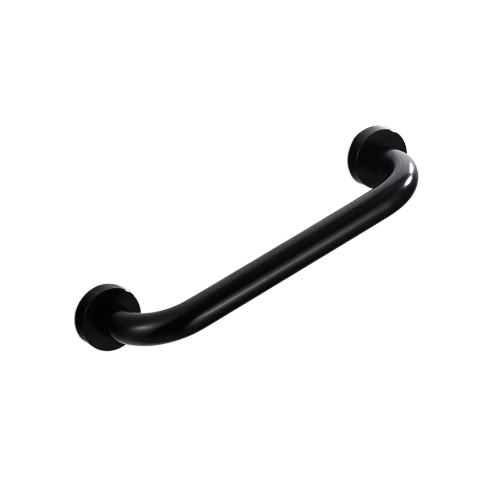 

Bathtub Handrail Bathroom Armrest Handle Stair Grab Non-Slip Handgrip for Elderly Children - 30cm (Black)