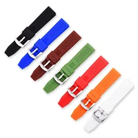 wholesale 10pcslot 16mm 18mm 20mm 22mm 24mm silicone rubber watchband rubber strap metal buckle 7 colors available 2022030601