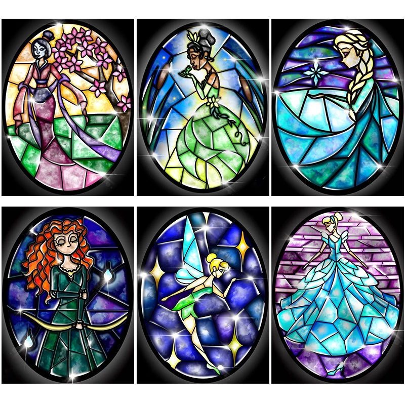 Алмазная живопись Фея русалки Disney мультяшная 5D Вышивка из страз сделай сам