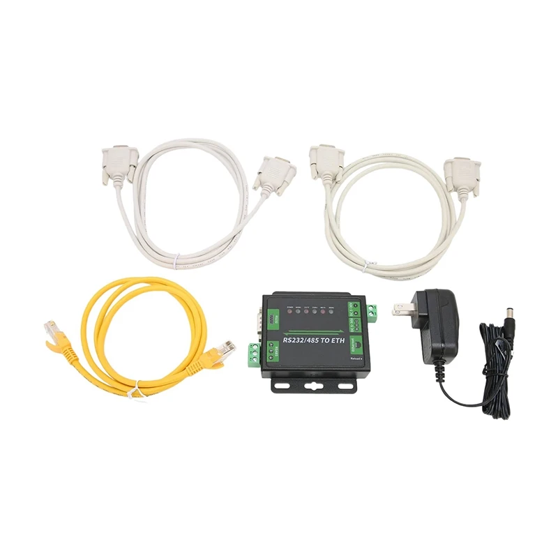 

Industrial RS232/485 To ETH RS232/RS485 To Ethernet Converter MDI/MDIX Ethernet Interface For PC US Plug