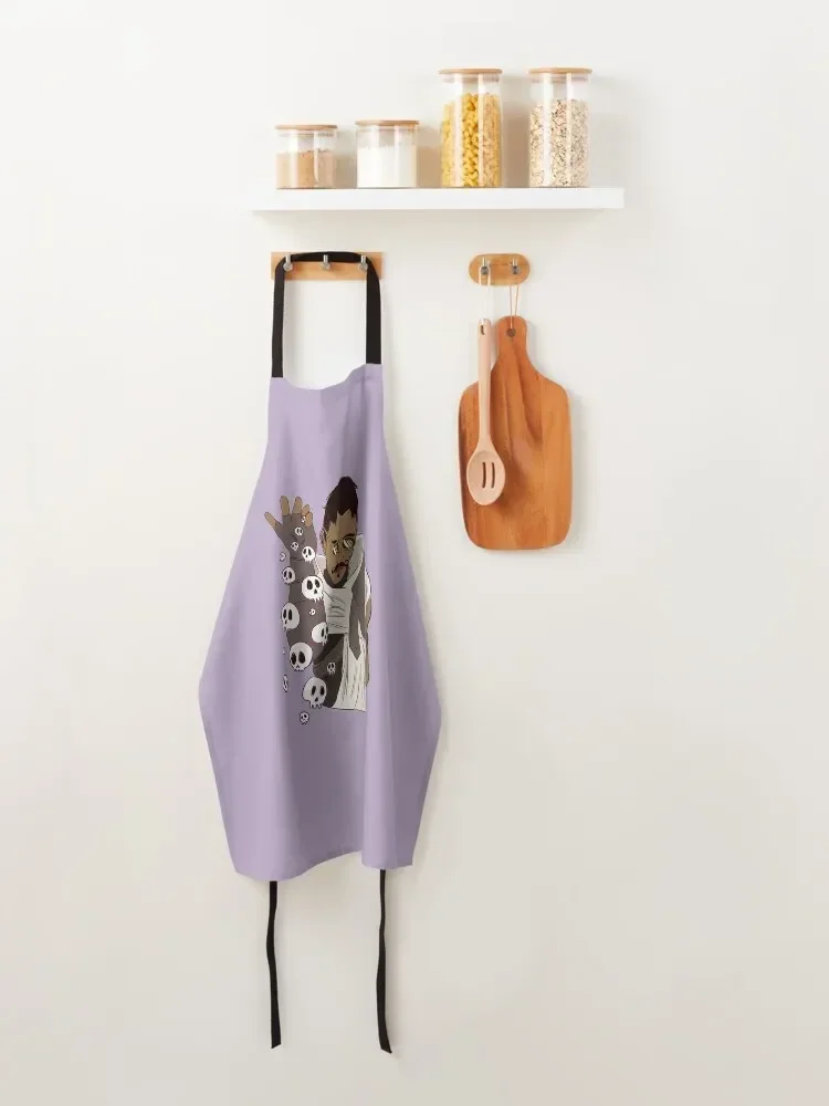 Некроманщик комплект фартука с кухонной ручкой для женщин униформа шеф-повара
