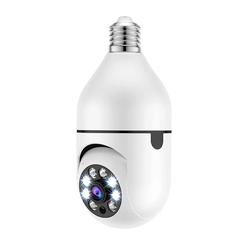 

Mini Bulb Camera Wifi IP Surveillance Digital Camera PTZ Webcam HD 1080P 360° LED Night Vision Cam Video Camcorder Baby Monitor