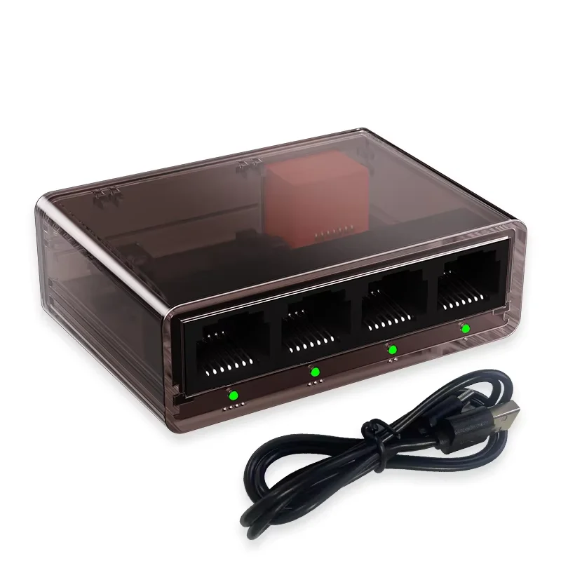 Гигабитный коммутатор, 5 портов, 1001000 Мбитс, сетевой коммутатор RJ45, LAN-концентратор, Ethernet, 1000 Мбитс, стабильный интеллектуальный сетевой интернет-адаптер (art.: 3920cfa464b2f) - 3920cfa464b2f