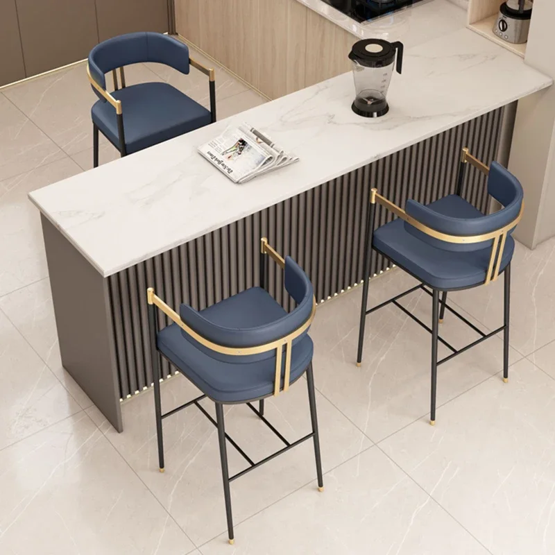 Silla Bar Modern hierro forjado muebles cocina sillas с респилдо Комодо креативная стойка персональным