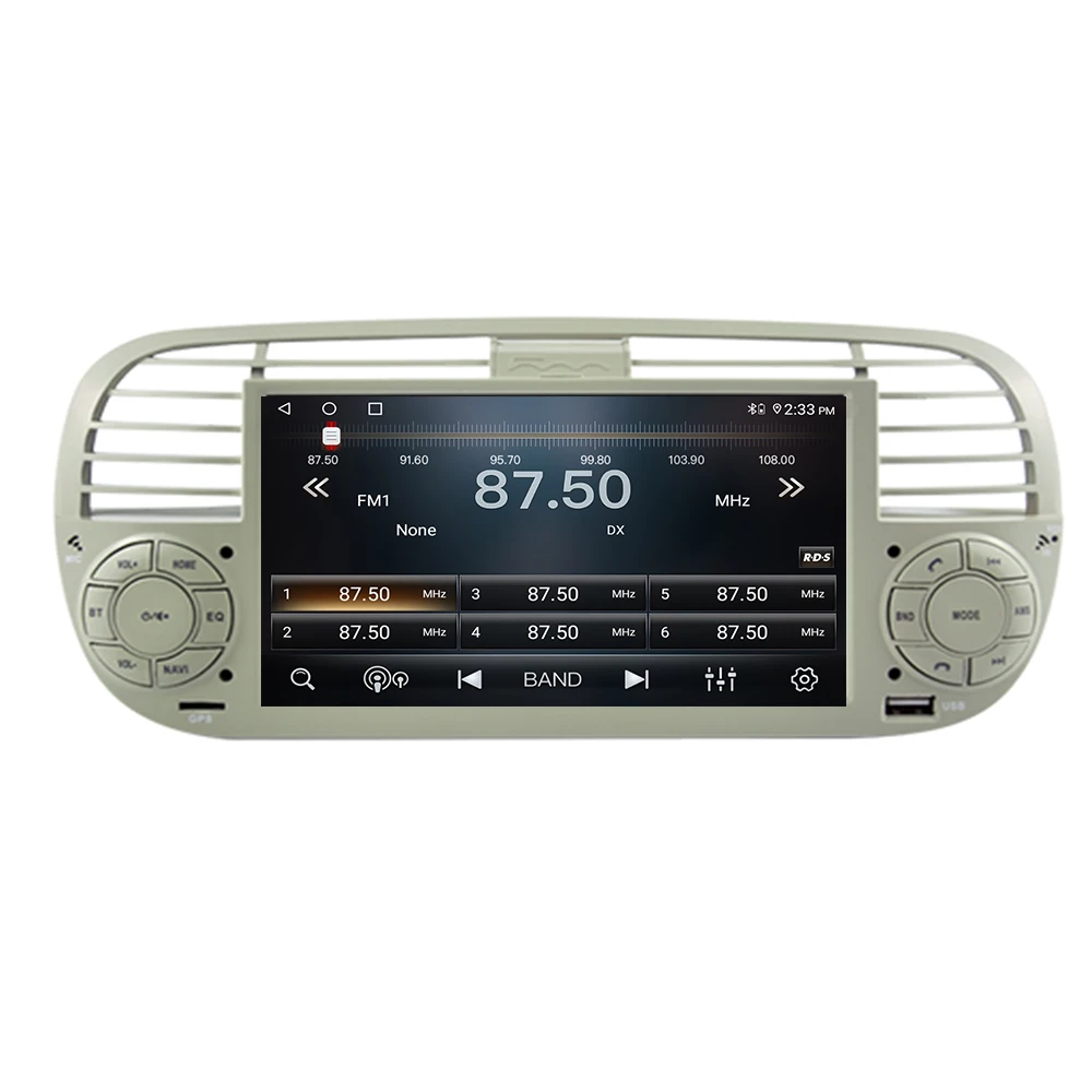 

Autoradio For FIAT 500 CarPlay Android 12 Multimedia 2007-2015 8" Car Radio Stereo GPS Player DSP RDS FM WIFI Bluetooth Camera