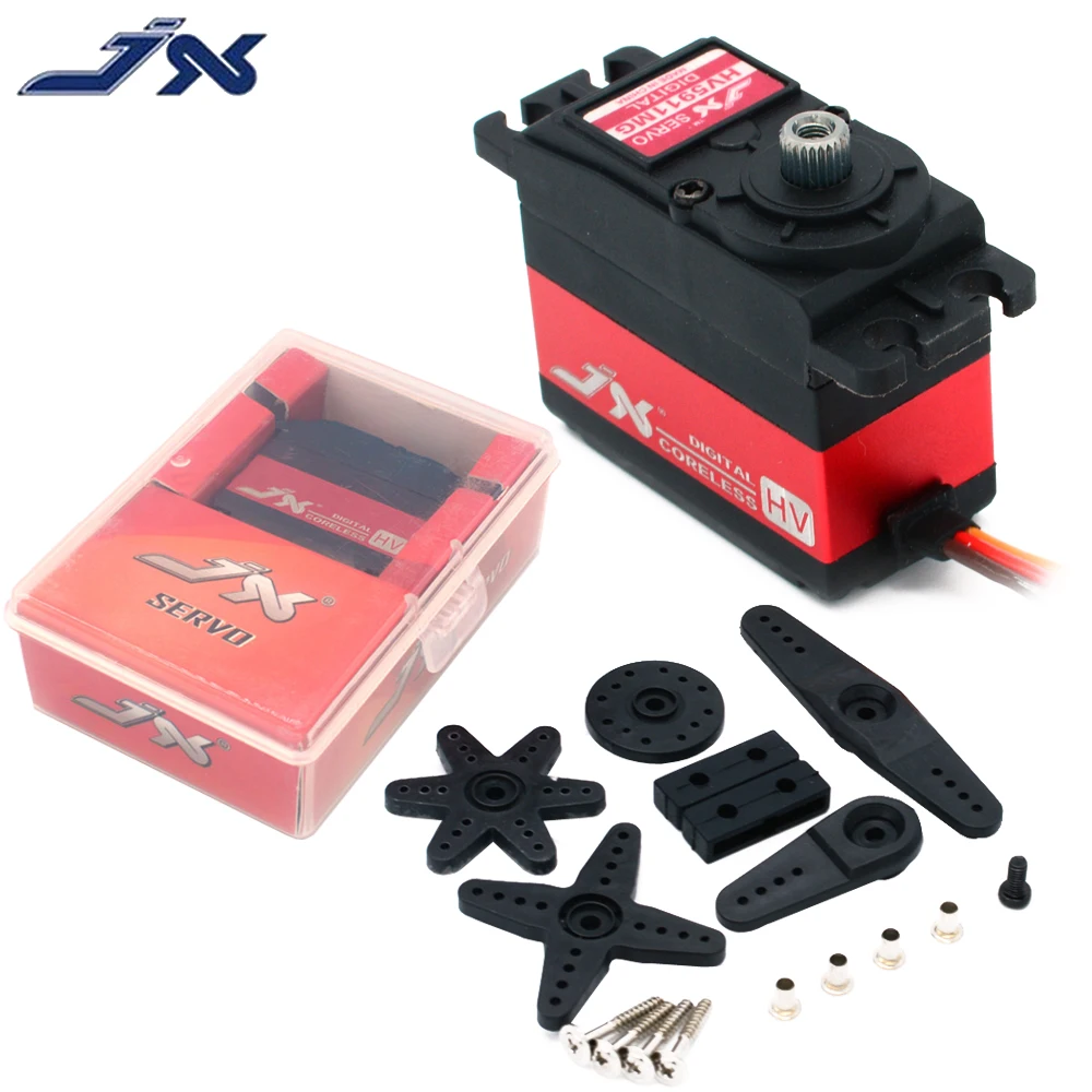 JX PDI-HV5911MG Водонепроницаемый 6-8,4 V 11KG Высоковольтная металлическая Шестерня цифровой без сердечника стандартный сервопривод для RC Trx самолета часть самолета