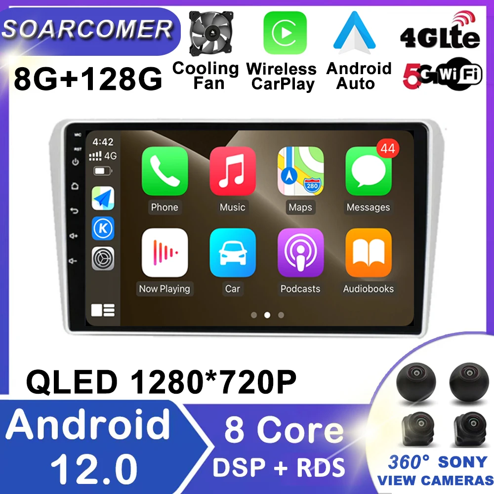 

Android 12 для Toyota Reiz Mark X 2009 - 2019 мультимедийный стерео автомобильный радиоприемник DVD-плеер навигатор GPS 2Din 2 Din
