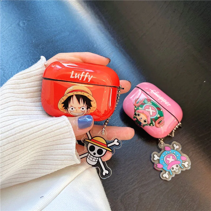 

One Piece Luffy Zoro Chopper Sanji Bluetooth-compatible Earphone Set PC Hard case Earphone Case for AirPods 1 2 3 Pro Cover