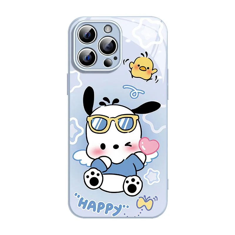 Милый чехол для телефона с металлическим покрытием IPhone X XR XS 16 15 14 13 12 Mini 11 Pro Max 7 8 SE