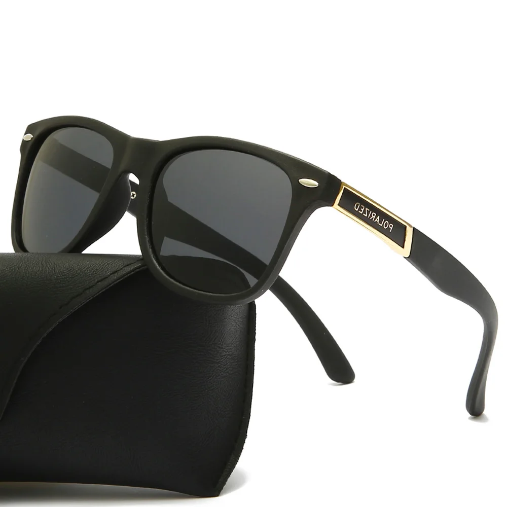 

Brand Design Polarized Sunglasses Vintage Men Square Driving Sun Glasses Male Coating Sunglass UV400 Shades Oculos de sol